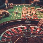 Gambling table in luxury casino